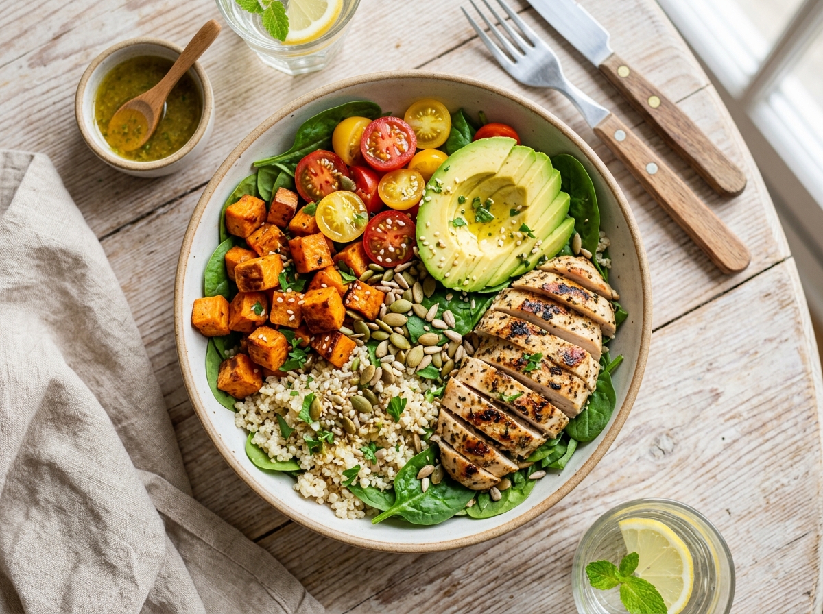 Ensalada energética con quinoa